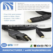 Cabo da alta qualidade 360 ​​HDMI 1.4V 19pin macho da rotação ao cabo masculino para a tevê XBOX PS3 HDTV